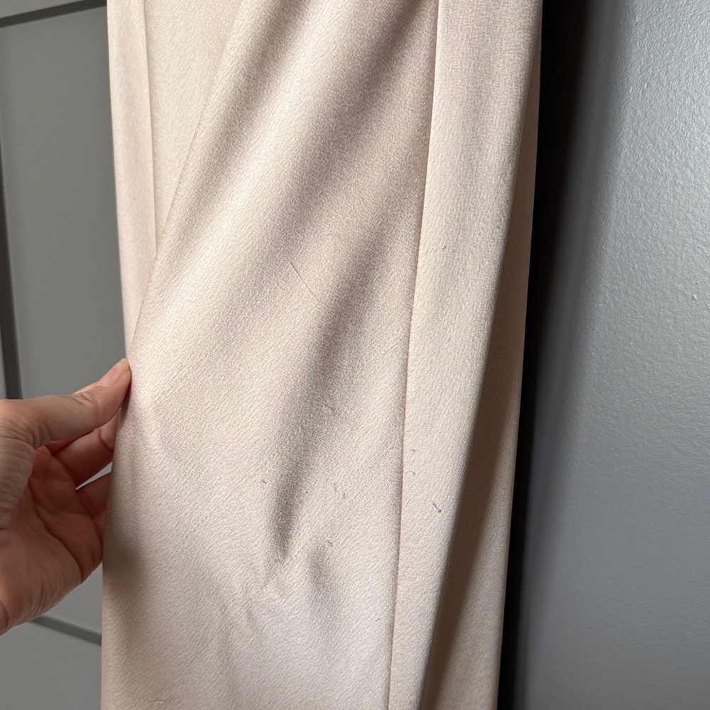 Jenny Yoo One-Shoulder Satin Gown in Blush - Picture 6 of 9